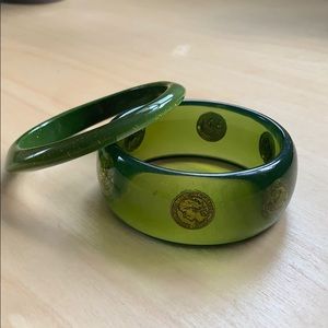 2 Green bracelets